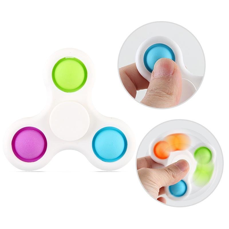 Fidget Spinners, Simple Dimple Fidget Toys, Silicone Push Pop